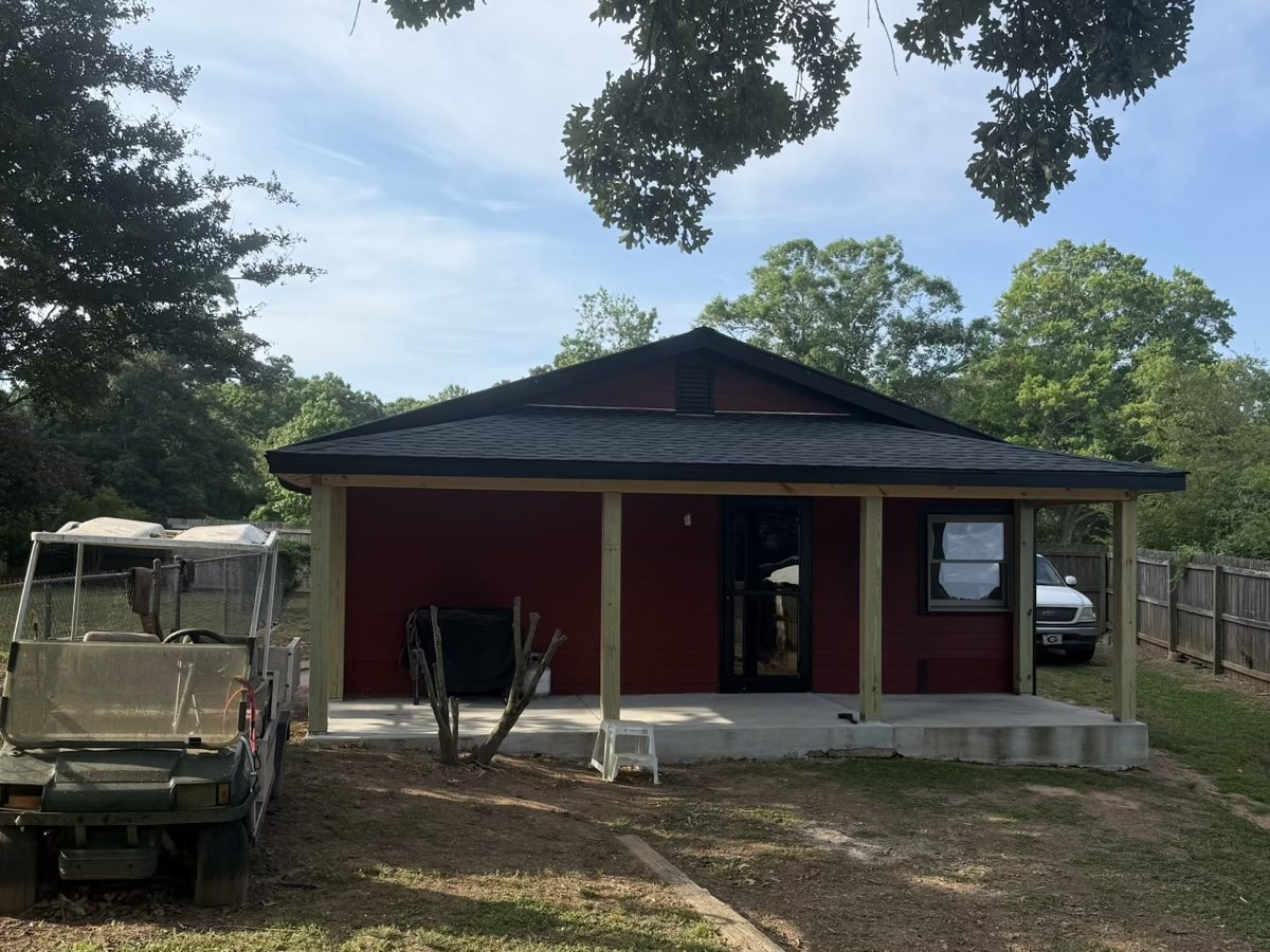Finished porch remodel